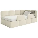 Selsey Jugendbett Cloudy 90 x 200 cm Kiefer Textil beige