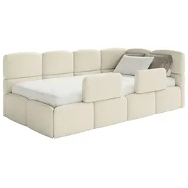 Selsey Jugendbett Cloudy 90 x 200 cm Kiefer Textil beige