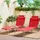 SoBuy Sonnenliege 195 x 56 x 58 cm Rot
