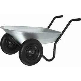 vidaXL Bollerwagen Silber/Schwarz