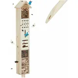 Relaxdays Kommode Kinder 109,5 x 36 x 40,5 cm Weiß/Rosa