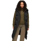 Superdry Damen. Lange Steppweste schwarz 44 - Black - XL
