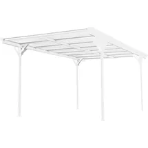 Westmann Carport Helsinki 3,05 x 5,03 m weiß inkl. Regenrinne