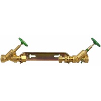 Wasserzähler-Anschlussbügel für Hauptwasserzähler Baulänge 190 mm - Leitung 1 1/4'' - Komplettset 3-teilig