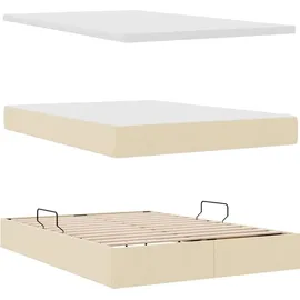 vidaXL Aufbewahrungsbett 140 x 200 cm Creme
