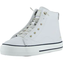 Mustang Damen High-Top Sneaker Beige/Weiß 39