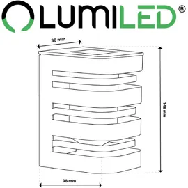 OEM Außenwandleuchte Kunststoff 14,8 cm inkl. Dämmerungssensor schwarz
