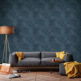 Superfresco Easy "Summer Garden", blau, B:0,52m L:10,05m, Vlies, Tapeten