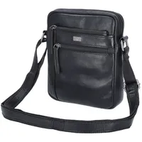 The Skandinavian Brand Leder Umhängetasche Black