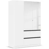 Rauch Drehtürenschrank Costa 136 x 197 x 54 cm Weiß