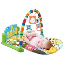 Chipolino Spielcenter Animals, Spielbogen Krabbeldecke Musiktasten Licht Tiere hellgrün