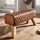 FineBuy Sitzbank Turnbock 90 x 40 x 35 cm braun / braun