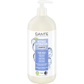 Sante Naturkosmetik Intense Hydration Shampoo Aloe Vera + Mango-Extrakt, veganes Pflegeshampoo mit Pumpspender, stärkt und hydratisiert trockenes Haar, 950 ml