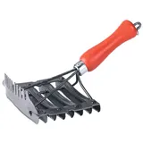 Kerbl Metallstriegel 8-reihig durchbrochen