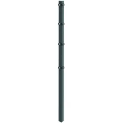 Eckpfosten ARVOTEC "EXCLUSIVE 180", grau (anthrazit), B:6cm H:240cm, Edelstahl, Kunststoff, Zaunpfosten, 6x6x240 cm für Mattenhöhe 180 cm, zum Einbetonieren