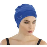 Fashy Badekappe Fashy - Badehaube Badekappe Damen Blau mit Strasssteinen 3479-53 blau