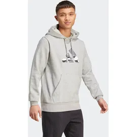 adidas SPORTSWEAR "TARNMUSTER", Herren, Gr. L, grau (medium grau heather), Obermaterial: 55% Baumwolle, 36% Polyester, 9% Viskose, normal, Rundhals, angesetztes Bündchen, Sweatshirts