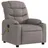 vidaXL Massagesessel mit verstellbarer Rückenlehne und Liegefunktion Polyester 147 x 80,5 x 0 cm Taupe