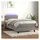 vidaXL Boxspringbett mit Matratze & LED Hellgrau 80x200 cm Samt