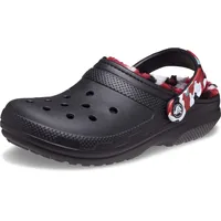 Crocs Kids' Classic Lined Camo Clog 29-30 EU Black/Red - 29/30 EU