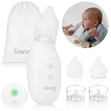 lionelo Nasensauger BABYAIR, Set, 3-Stufen Saugleistung/Kabellos & tragbar/Leiser Betrieb weiß