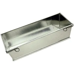 Gobel - Pasteten- oder Kastenform, aufklappbar - Weißblech - 240x95 mm außen / 220x80 mm innen H 70 mm - 120010