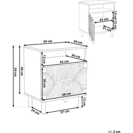 Beliani Nachttisch, Bondi