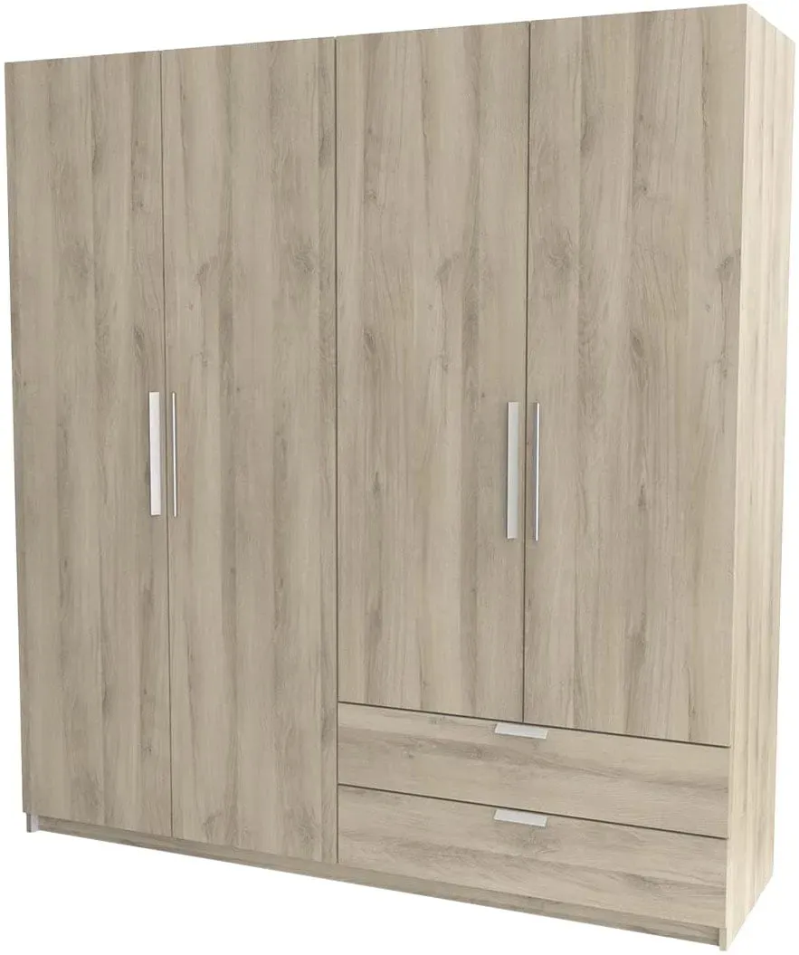 Stauraumschrank DEMEYERE GROUP, kronberg eich, B:178,1cm H:191,5cm T:51,4cm, Holzwerkstoff, Schränke, Stauraumschrank