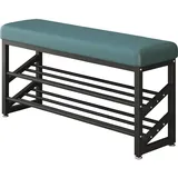 Hti-Living Schuhregal 100 x 50 x 30 cm 2 Ebenen / Grün