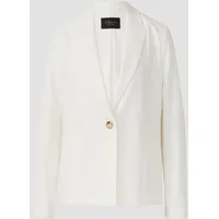 S.Oliver Antaillierter Longblazer mit Viskoseanteil, Offwhite, 42
