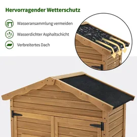 MCombo Gartenschrank 57 x 109 x 180 cm Natur