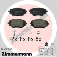 ZIMMERMANN Bremsbelagsatz, Scheibenbremse
