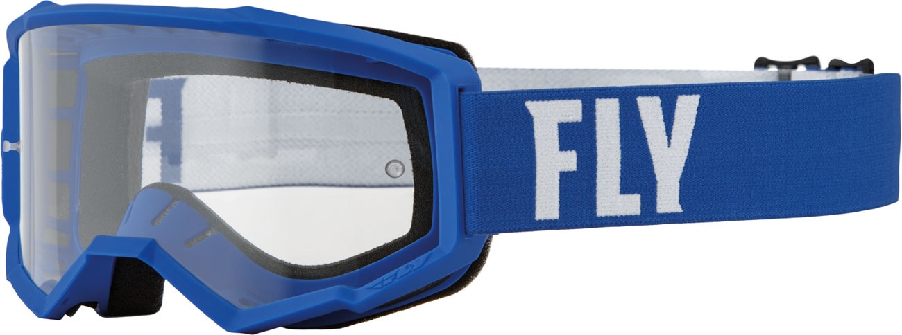 Fly Racing Focus, lunettes de protection - Bleu/BlancNet