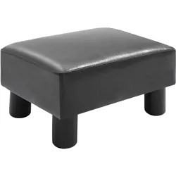 HOMCOM Fußhocker Kunstleder, Kunststoff