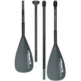 Sport Vibrations® 4 TLG. 100% FullCarbon SUP Paddel inkl. 2.Paddelblatt mit Kajakfunktion - 8'5"x19' Antitwist-Handle