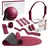 NEOLYMP Pilates Set für Zuhause – E-Book Größe Pro Berry in Bunt Pro mit Matte und SZ Stange