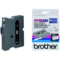 Brother TX-231 12mm weiß auf schwarz