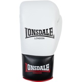 Lonsdale Unisex-Adult Campton Equipment, White/Black/Red, 10 oz L
