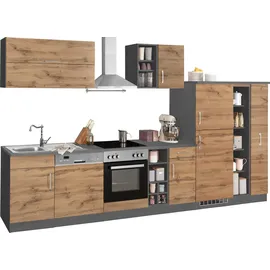 kochstation Küchenzeile KS-Colmar 360 cm grau