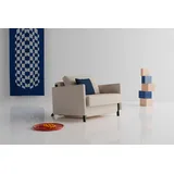 Innovation Living Schlafsessel Cubed 90 mit Armlehnen Stoff Sand Grey