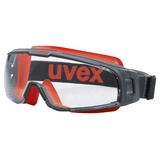 Uvex U-Sonic Supravision Excellence Schutzbrille - Transparent/Rot-Schwarz