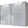Wiemann "Orion, Kleiderschrank, Schrank, Wäscheschrank, mit Schiebetüren", weiß (weiß, front glas weiß), B:250cm H:217cm T:67cm, Schränke, Schwebetürenschrank, hochwertige Glasfront, variable Inneneinteilung, stilvolle Optik