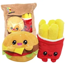 Joy Toy Yummis Together Burger & Pommes 15 cm Mehrfarbig