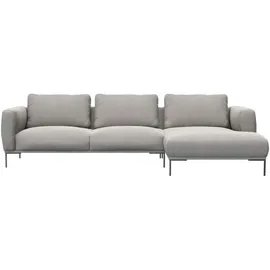 Livetastic Ecksofa, Metall, 3-Sitzer, Ottomane rechts, L-Form, cm, Reach, Goldenes M, Made in EU, Oeko-Tex® Standard 100, FSC Mix, Stoffauswahl, Wohnzimmer, Sofas & Couches, Wohnlandschaften, Ecksofas