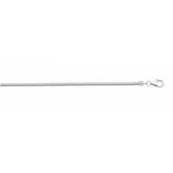 Silberkette ADELIA ́S "925 Silber Schlangen Halskette Ø 2,5 mm", silber, Halsketten, Damen, 50, Silber 925 (Sterlingsilber), Silberschmuck für Damen