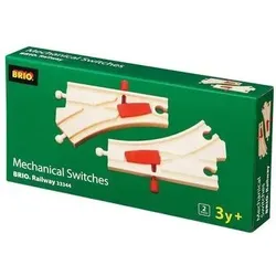 BRIO 63334400 Mechanisches Weichenpaar (L1/M1)