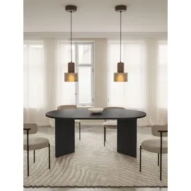 Selsey Ovo – Ausziehbarer Esstisch, rund, 110–190 x 110 cm, Holzoptik Esche Portland