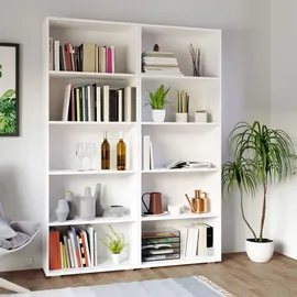 CASARIA Bücherregal 60 x 190 x 28 cm Weiß