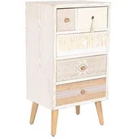 Fijalo Schubladenschrank DKD Home Decor Tanne natürlich Baumwolle Weiß