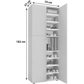 VCM Lona XXL 32 x 182 x 70 cm weiß